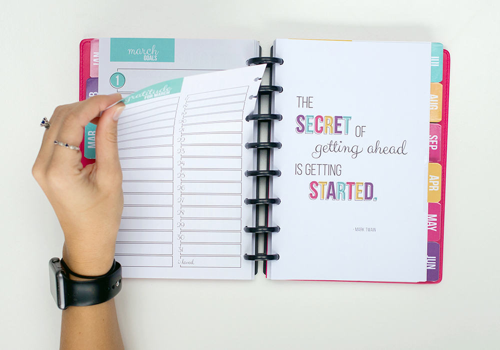 An example of a Discbound planner